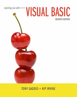 Starting Out with Visual Basic 0134400151 Book Cover