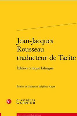 Jean-Jacques Rousseau Traducteur de Tacite: Edi... [French] 2406135985 Book Cover