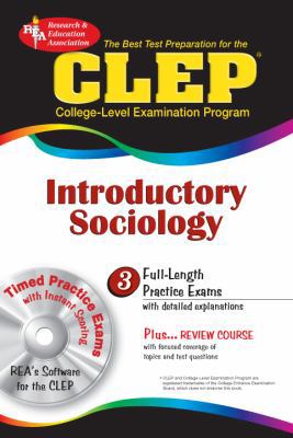 CLEP Introductory Sociology w/CD (REA) - The Be... 0878912762 Book Cover