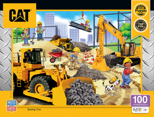 Caterpillar - Building Time 100pc Puzzle            Book Cover