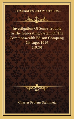 Investigation Of Some Trouble In The Generating... 1168805023 Book Cover