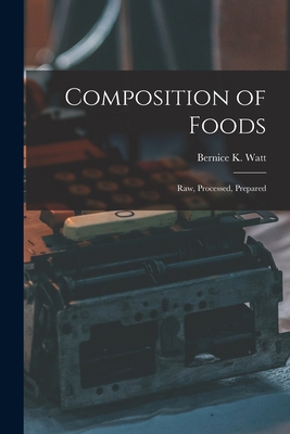 Composition of Foods; Raw, Processed, Prepared 1013881281 Book Cover