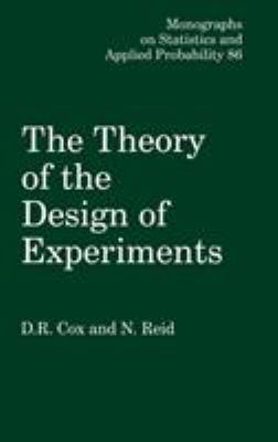 The Theory of the Design of Experiments 158488195X Book Cover