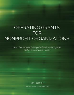 Operating Grants for Nonprofit Organizations 1940750180 Book Cover