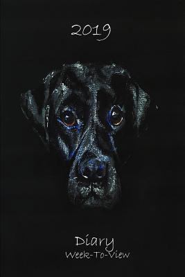 2019 Diary Week to View: Dog Lovers Diary Black... 172394100X Book Cover