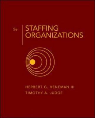 Staffing Organizations 0072987227 Book Cover