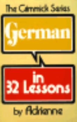 German in 32 Lessons (Gimmick Series) 0393045331 Book Cover