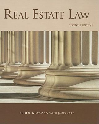 Real Estate Law (REAL ESTATE LAW (KARP, JAMES)) 1427782628 Book Cover
