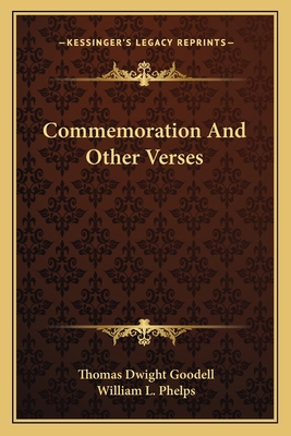 Commemoration And Other Verses 1163702692 Book Cover