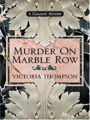 Murder on Marble Row [Large Print] 0786269413 Book Cover