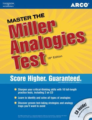 Arco Master the Miller Analgies Test [With CDROM] 0768923077 Book Cover