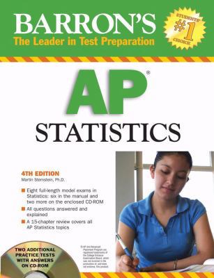 Barron's AP Statistics [With CDROM] 0764193333 Book Cover
