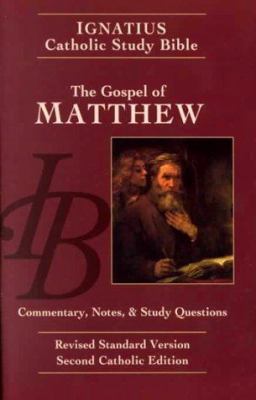 Gospel of Matthew: Ignatius Study Bible 0898708176 Book Cover
