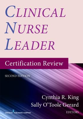 Clinical Nurse Leader Certification Review 0826137628 Book Cover
