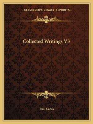 Collected Writings V3 1162811021 Book Cover