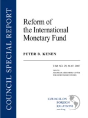 Reform of the International Monetary Fund 0876094043 Book Cover