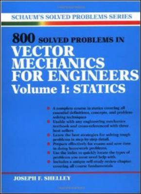 800 Solved Problems Invector Mechanics for Engi... 0070568359 Book Cover