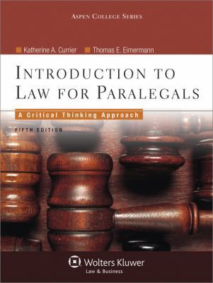 Introduction to Law for Paralegals 0735598754 Book Cover