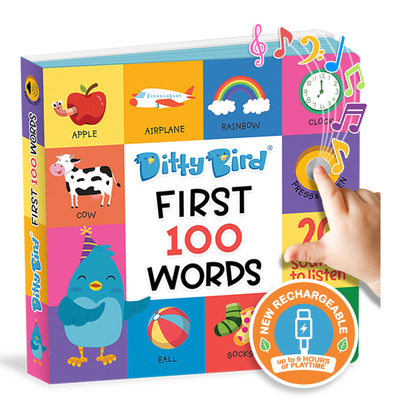 Ditty Bird First 100 Words Interactive Sound Bo... B09VPQTJ14 Book Cover