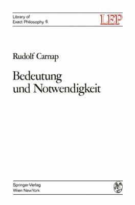 Bedeutung Und Notwendigkeit: Eine Studie Zur Se... [German] 3709182824 Book Cover