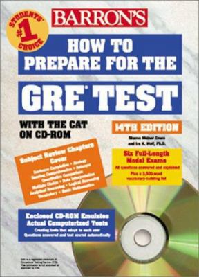 How to Prepare for the GRE Test: Graduate Recor... 0764173952 Book Cover