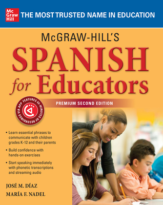 McGraw-Hill's Spanish for Educators, Premium Se... 1260462234 Book Cover