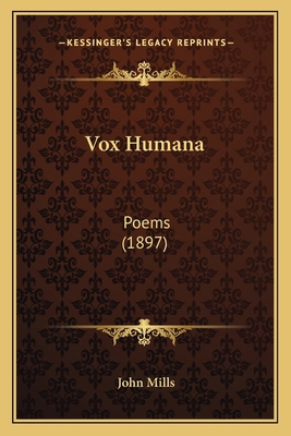 Vox Humana: Poems (1897) 1165758873 Book Cover