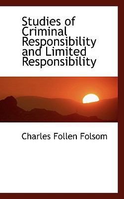 Studies of Criminal Responsibility and Limited ... 055934077X Book Cover