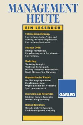 Management Heute: Ein Lesebuch [German] 3409189025 Book Cover