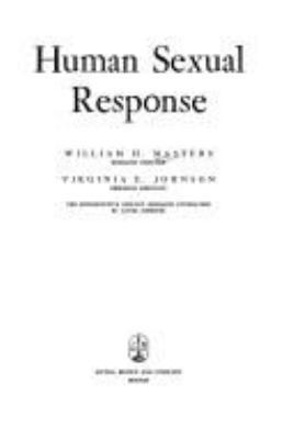 Human Sexual Response 0316549878 Book Cover