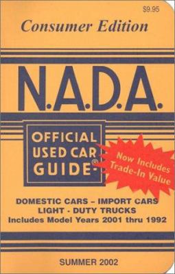 N.A.D.A. Official Used Car Guide Summer 2002: C... 1881406415 Book Cover