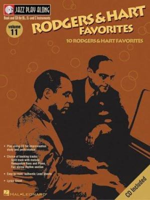 Rodgers & Hart Favorites: Jazz Play-Along Volum... 0634053574 Book Cover