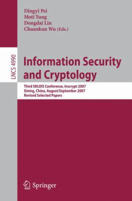 Information Security and Cryptology: Third Sklo... 3540794980 Book Cover