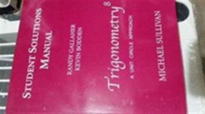 Student Solutions Manual for Trigonometry: A Un... 0136152155 Book Cover