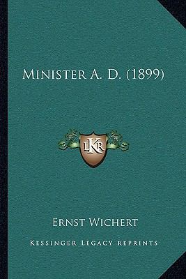 Minister A. D. (1899) [German] 1166613704 Book Cover