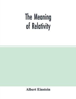 The meaning of relativity 9354014879 Book Cover