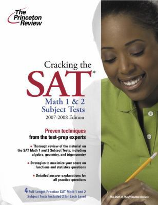 Cracking the SAT Math 1 and 2 Subject Tests, 20... 037576593X Book Cover