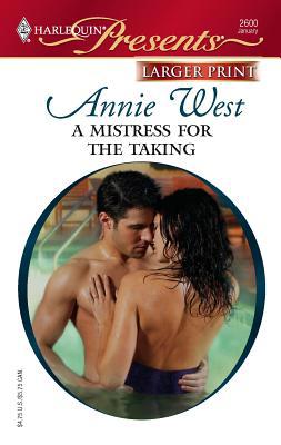 A Mistress for the Taking [Large Print] 0373233647 Book Cover
