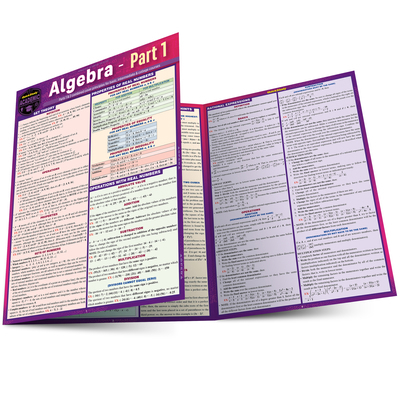 Algebra Part 1: A Quickstudy Laminated Referenc... 1423251105 Book Cover