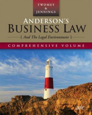 Anderson's Business Law and the Legal Environme... B007ICIP82 Book Cover