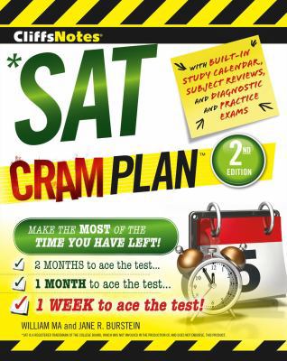 CliffsNotes SAT Cram Plan 0544226119 Book Cover