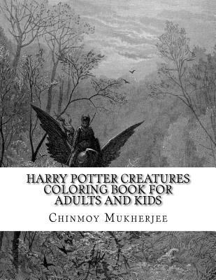Paperback Harry Potter Creatures Coloring Book for Adults and Kids Book