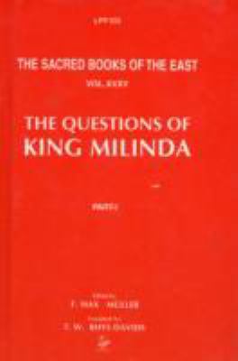 Questions of King Milinda in 2 Vols: The Sacred... 8175360356 Book Cover