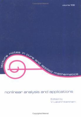 Nonlinear Analysis and Applications 0824778103 Book Cover