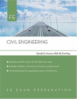 Civil Engineering: FE Exam Preparation 0793195675 Book Cover