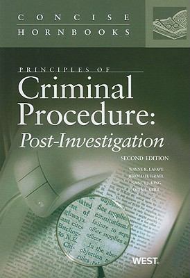Principles of Criminal Procedure: Post-Investig... 0314199349 Book Cover
