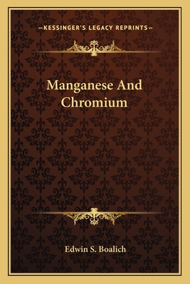 Manganese And Chromium 1163749451 Book Cover