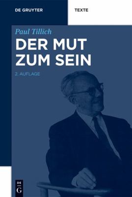 Der Mut Zum Sein [German] 3110374323 Book Cover