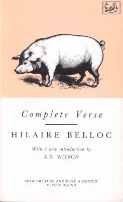 COMPLETE VERSE (BELLOC) B007YTKL6I Book Cover