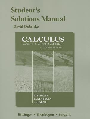 Students Solutions Manual: Calculus and Its App... 0321844173 Book Cover